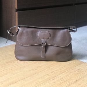 Prada Vintage Semitracolla Saddle Bag